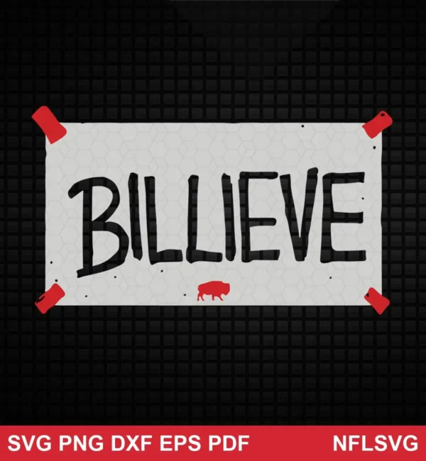 minimalist, modern typography-focused design Buffalo Bills SVG classic design expressing motivation, hope for Cricut and Silhouette cutting machines