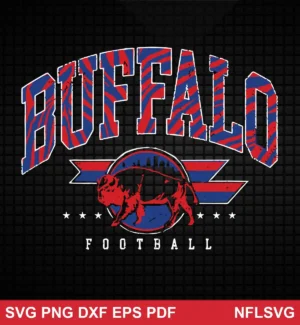 modern vintage with distressed texture, bold typography, and graphic emblem Buffalo Bills SVG bold design expressing team pride and boldness for Cricut and Silhouette cutting machines