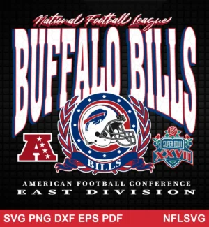 modern vintage with bold typography and classic NFL logo elements Buffalo Bills SVG logo design expressing team pride and nostalgia for Cricut and Silhouette cutting machines