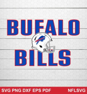 modern minimalist with clean lines and bold typography Buffalo Bills SVG logo design expressing team pride and identity for Cricut and Silhouette cutting machines