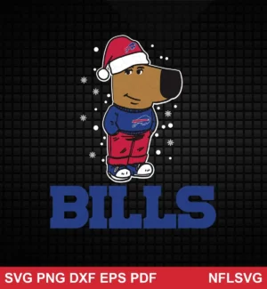 cartoon, modern, festive Buffalo Bills SVG logo design expressing festive, friendly, team pride for Cricut and Silhouette cutting machines