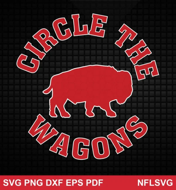 minimalist, modern emblem style with bold typography and a single solid silhouette Buffalo Bills SVG bold design expressing team pride and unity for Cricut and Silhouette cutting machines