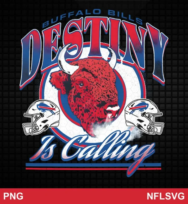 modern vintage with bold typography and graphic illustration Buffalo Bills SVG classic design expressing inspirational, motivational for Cricut and Silhouette cutting machines