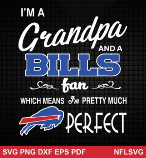 modern typographic with team logo integration Buffalo Bills SVG classic design expressing pride and affection for Cricut and Silhouette cutting machines