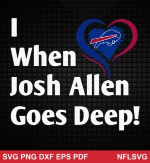 modern, clean typography with simple graphic element (heart with Buffalo Bills logo) Buffalo Bills SVG classic design expressing pride and admiration for Cricut and Silhouette cutting machines