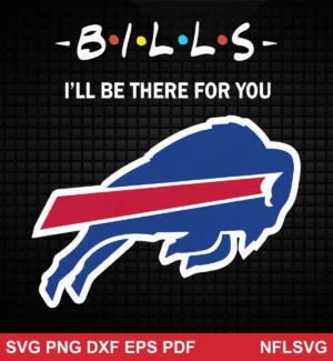 minimalist, modern logo-centric design with text emphasis Buffalo Bills SVG logo design expressing supportive, loyal, positive for Cricut and Silhouette cutting machines