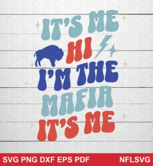 modern cartoon typography with playful, chunky letters and simple graphic elements Bills bold design expressing pride and team identity for Cricut and Silhouette cutting machines