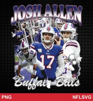 modern collage with photographic realism and graphic text overlay Bills classic design expressing admiration and team pride for Cricut and Silhouette cutting machines