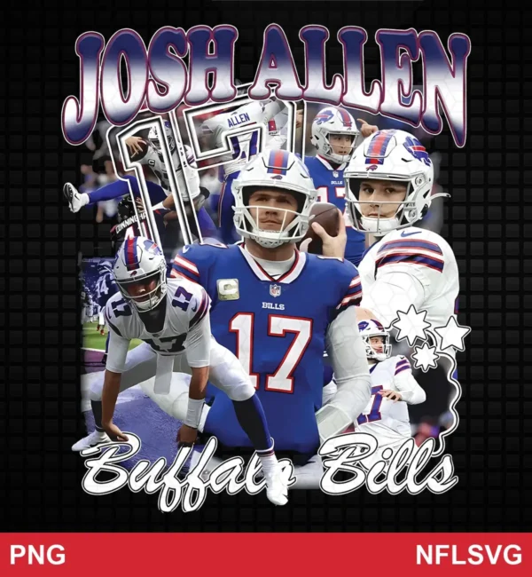 modern collage with photographic realism and graphic text overlay Bills classic design expressing admiration and team pride for Cricut and Silhouette cutting machines