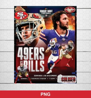 modern digital collage with photorealistic player images and bold typography 49Ers classic design expressing anticipation and rivalry excitement for Cricut and Silhouette cutting machines