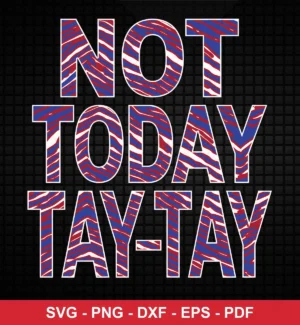 modern typography-focused design with team color pattern fill Bills bold design expressing determination/motivation for Cricut and Silhouette cutting machines