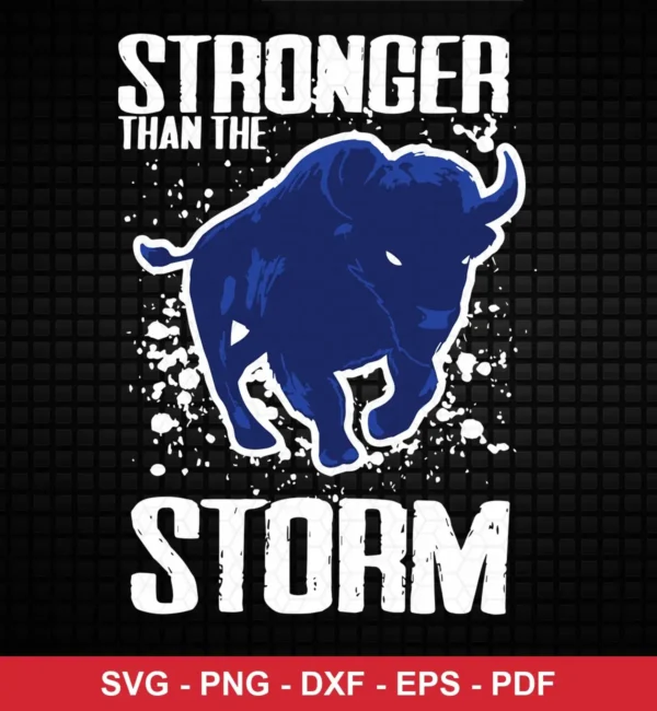 modern, bold graphic with splatter effects Bills classic design expressing strength and resilience for Cricut and Silhouette cutting machines