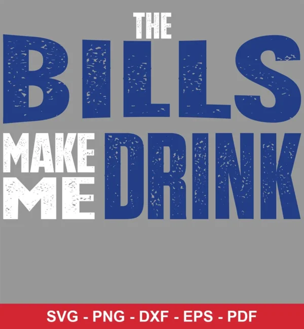 minimalist typographic with distressed texture Bills bold design expressing frustration/humor for Cricut and Silhouette cutting machines