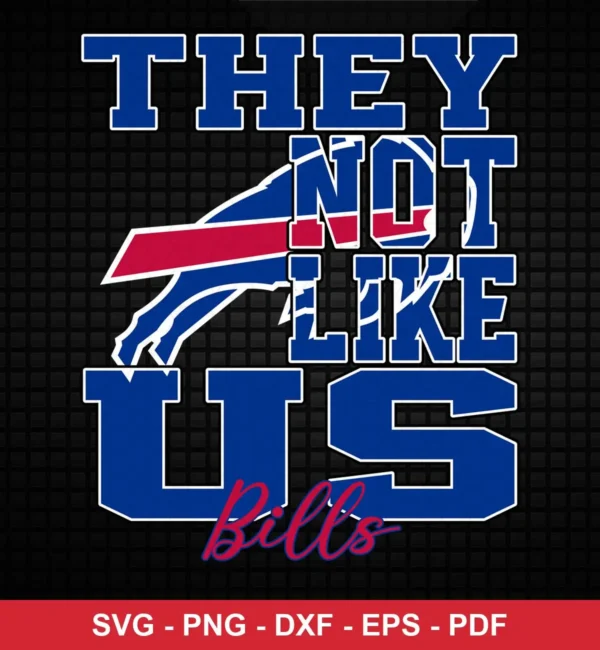 modern, bold typography with team logo integration Bills bold design expressing team pride for Cricut and Silhouette cutting machines