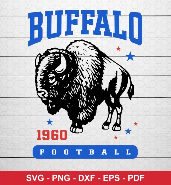 vintage, classic sports logo style Bills logo design expressing nostalgia, team pride for Cricut and Silhouette cutting machines