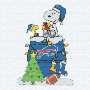 A Happy Christmas With Buffalo Bills Snoopy Xmas Gift SVG