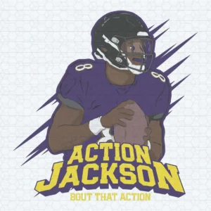 Action Jackson Athletic SVG Baltimore Ravens SVG