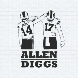 Allen Diggs - Josh Allen - Stefon Diggs Buffalo Bills Player SVG