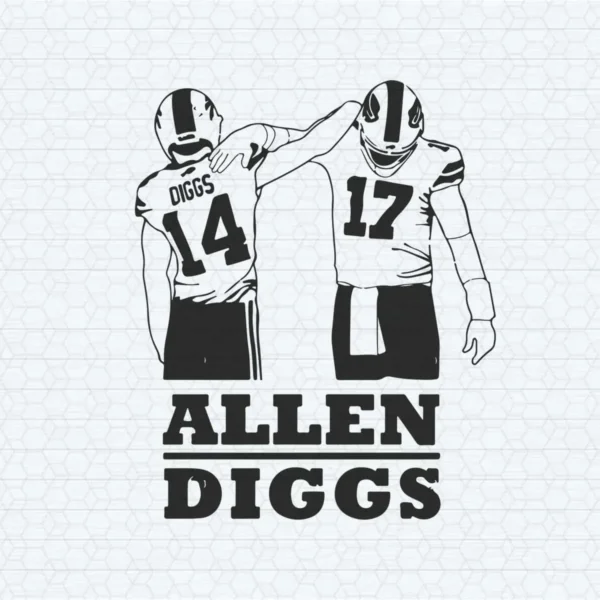 Allen Diggs - Josh Allen - Stefon Diggs Buffalo Bills Player SVG