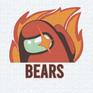 Among Us Chicago Bears SVG Cricut Digital Download