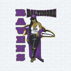 Baltimore Ravens Chic Supporter SVG Cricut File