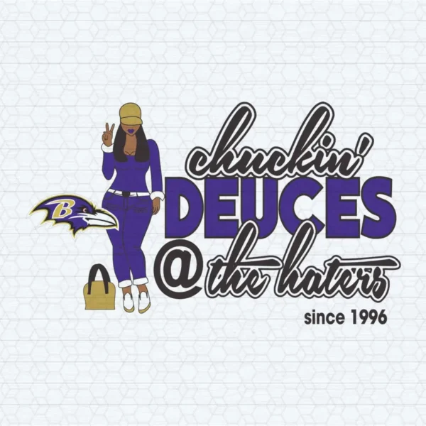 Baltimore Ravens Chuckin' Deuces Since 1996 SVG