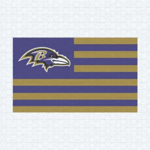 Baltimore Ravens Flag SVG Background Transparent Digital File