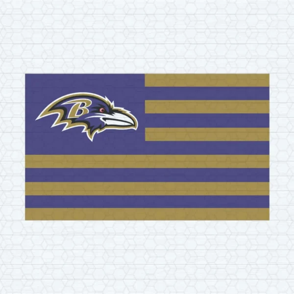 Baltimore Ravens Flag SVG Background Transparent Digital File