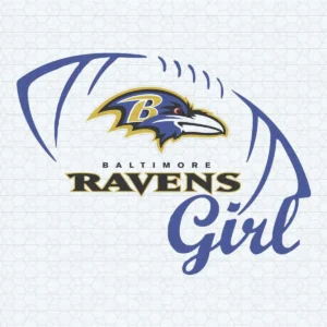 Baltimore Ravens Girl Logo SVG Background Transparent Digital File