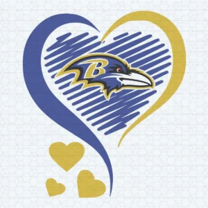 Baltimore Ravens Heart Nfl Sport SVG Cricut Digital Download
