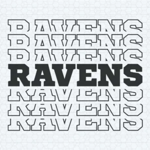 Baltimore Ravens Heart Pattern SVG