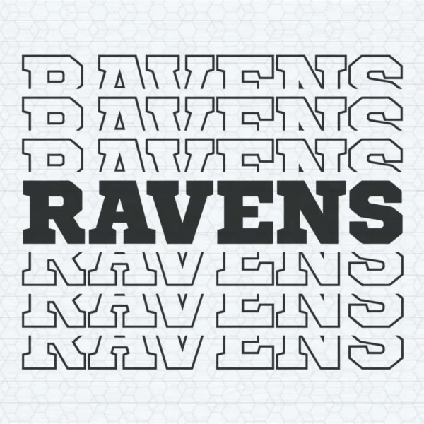 Baltimore Ravens Heart Pattern SVG