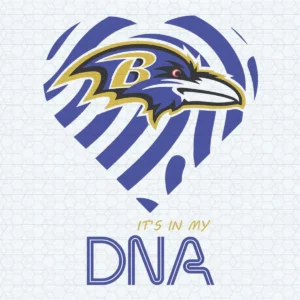 Baltimore Ravens Heartbeat DNA SVG