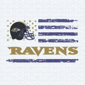 Baltimore Ravens Helmet Logo Flag SVG
