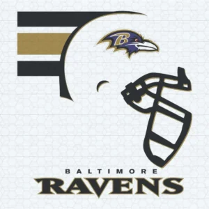 Baltimore Ravens Helmet SVG Background Transparent Digital File