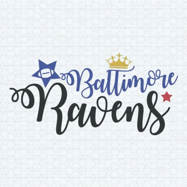 Baltimore Ravens NFL Super Bowl Crowned Emblem SVG