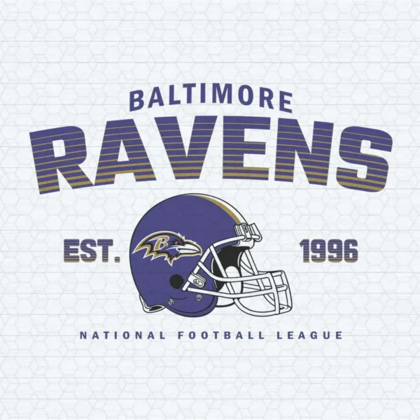Baltimore Ravens NFL Team Logo with Established Date SVG