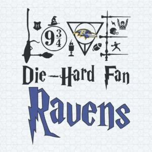 Baltimore Ravens SVG Die Hard Fan Ravens SVG