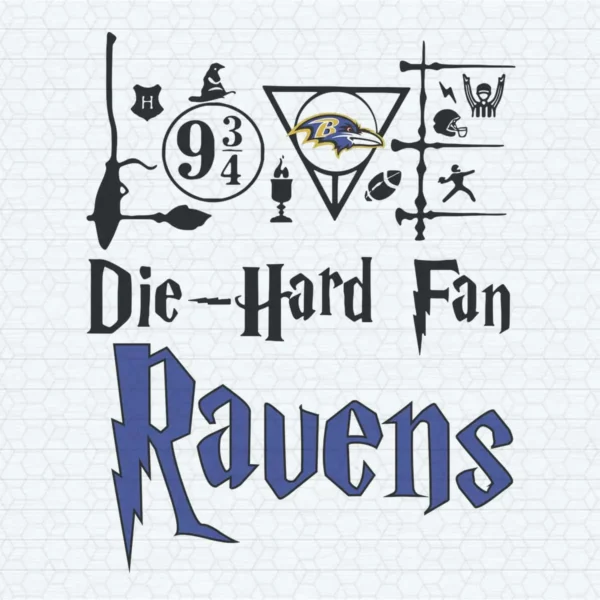 Baltimore Ravens SVG Die Hard Fan Ravens SVG