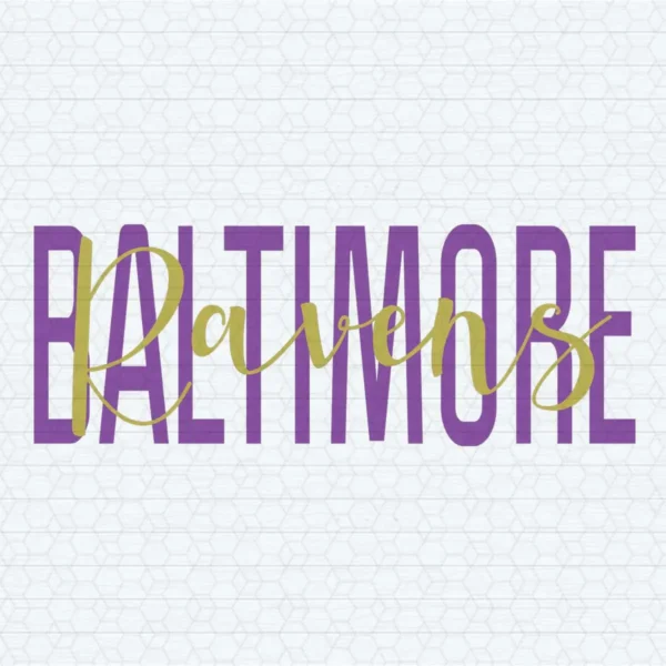 Baltimore Ravens Script SVG Cricut File