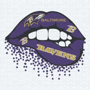 Baltimore Ravens Sexy Lips Best SVG For Fangirls