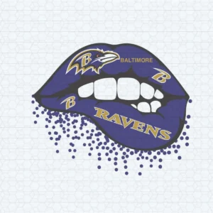Baltimore Ravens Sexy Lips Dripping SVG Digital Download
