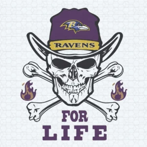 Baltimore Ravens Skull Fan Art SVG Background Transparent