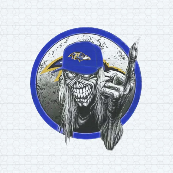 Baltimore Ravens Skull SVG Cricut File Clipart