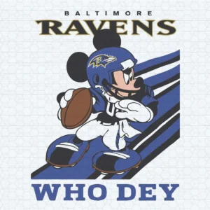 Baltimore Ravens Slogan Who Dey Mickey Mouse SVG