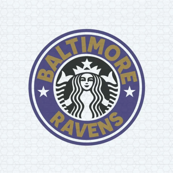 Baltimore Ravens Starbucks Logo SVG Digital Download