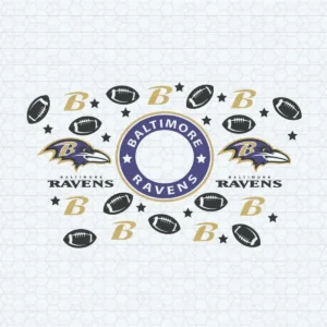 Baltimore Ravens Starbucks Wrap SVG Background Transparent