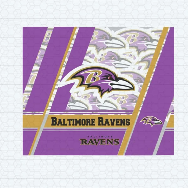 Baltimore Ravens Striped Logo SVG Background Transparent