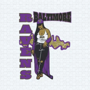 Baltimore Ravens Stylish Fan SVG Digital Download