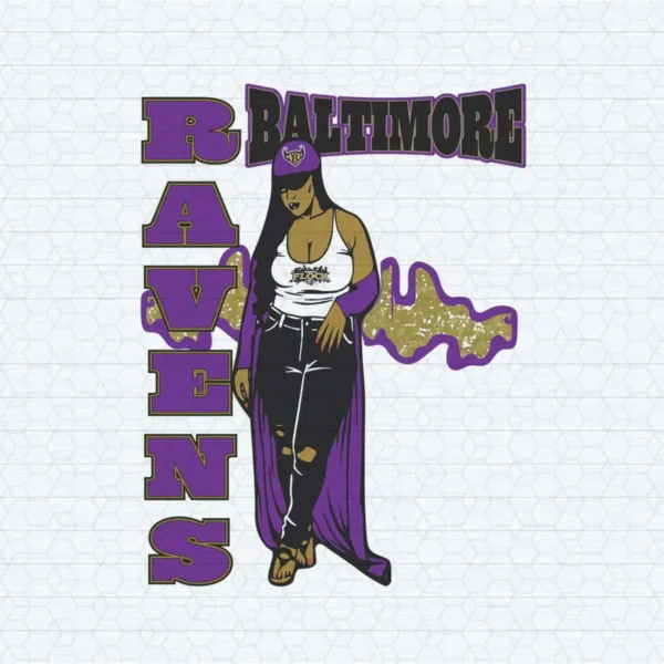 Baltimore Ravens Stylish Fan SVG Digital Download
